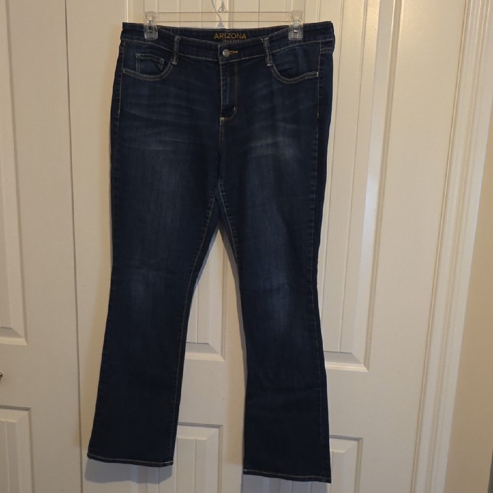 Arizona Jean Company Women's Dark Blue Boot Cut Jeans